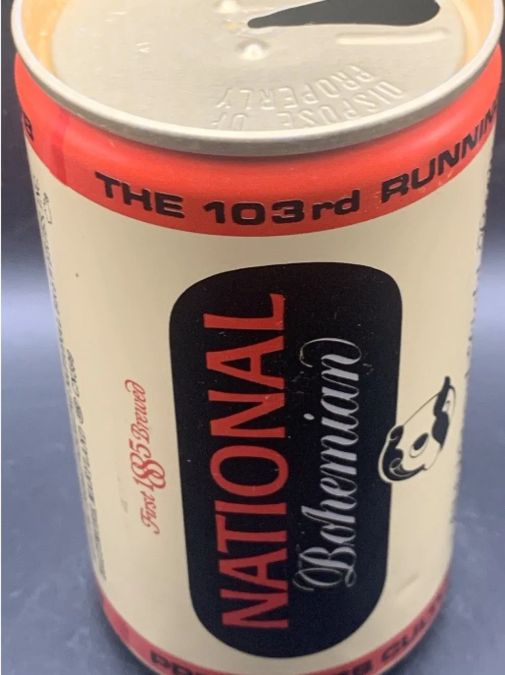 Vintage Beer Can National Bohemian Triple Crown Winners Empty Preakness 1978